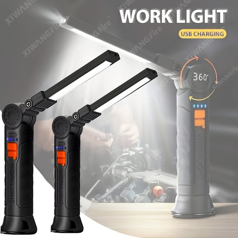 Outdoor Lighting Nearby - Rechargeable LED Flashlight Work Light with