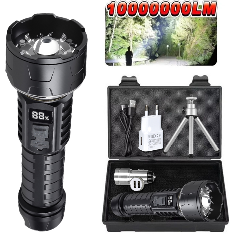Outdoor Lighting Nearby - COB LED Flashlight Rechargeable Lantern 7-core