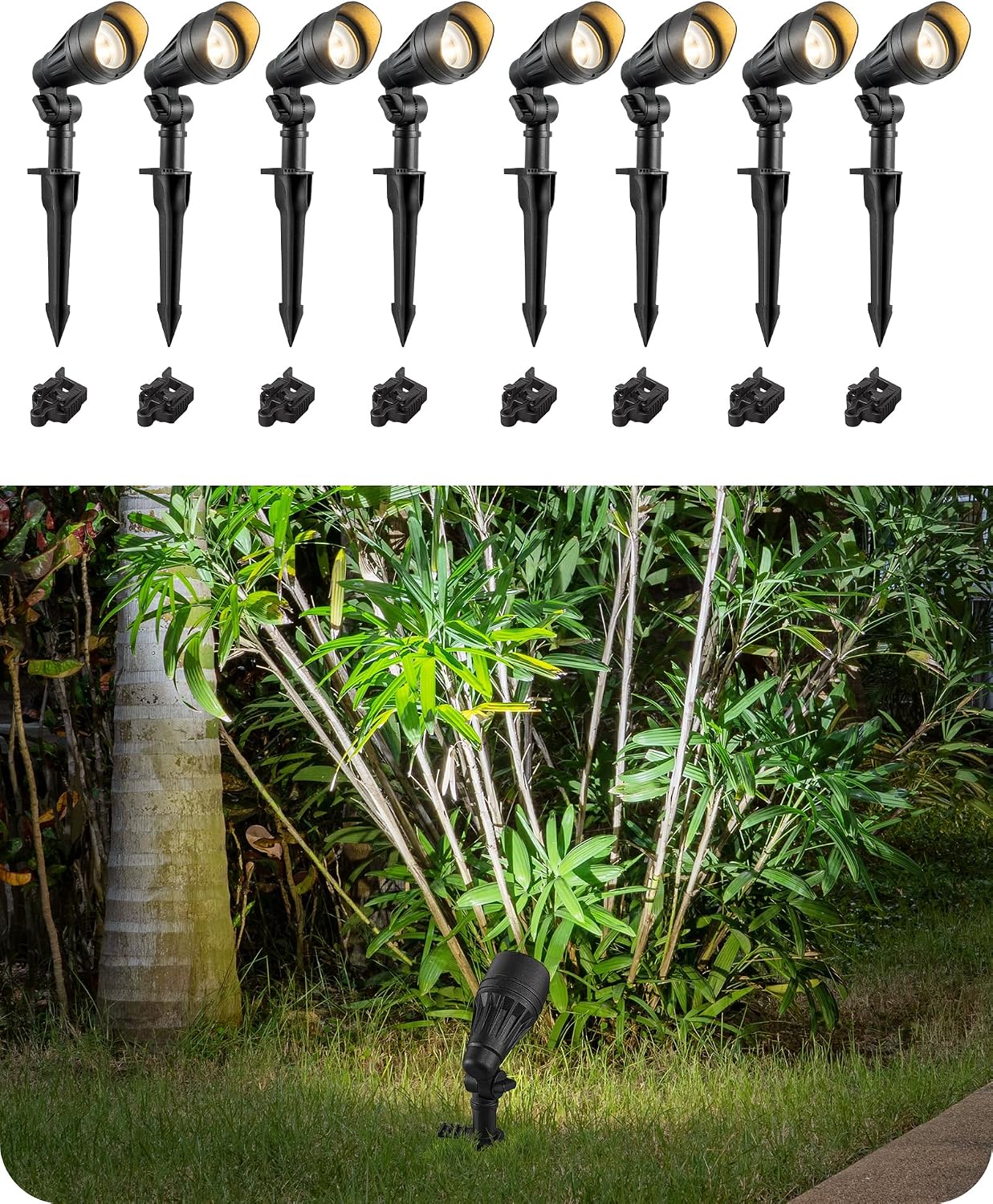 Outdoor Lighting Tree - Low Voltage Spotlight Aluminum Housing Outdoor