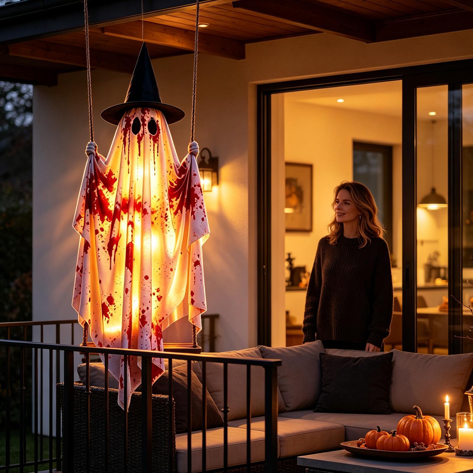 Outdoor Lighting Tree - Outdoor Halloween Ghost with Remote Control