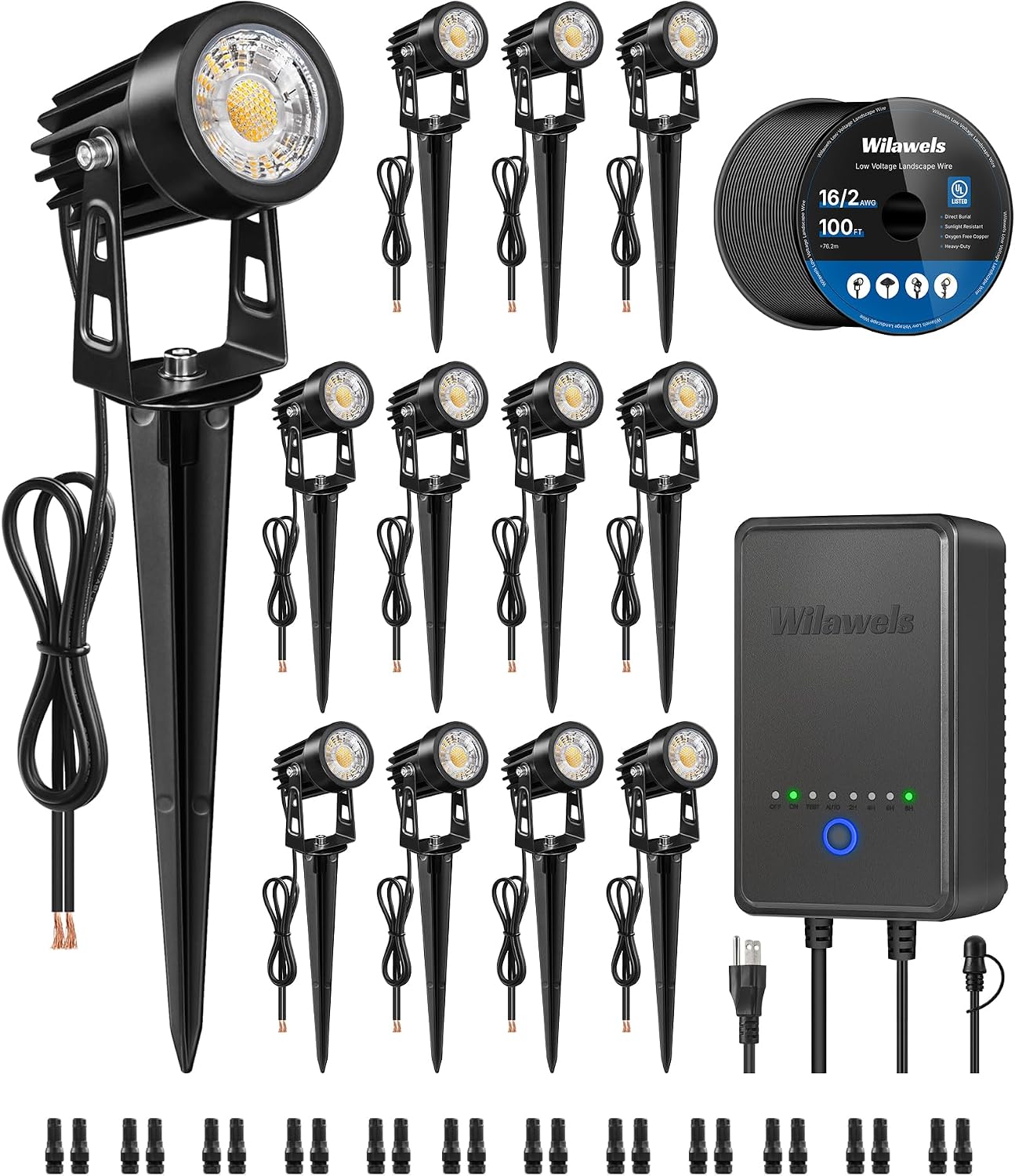 Outdoor Lighting Kits Low Voltage - Low Voltage All-in-One LED Landscape Lighting