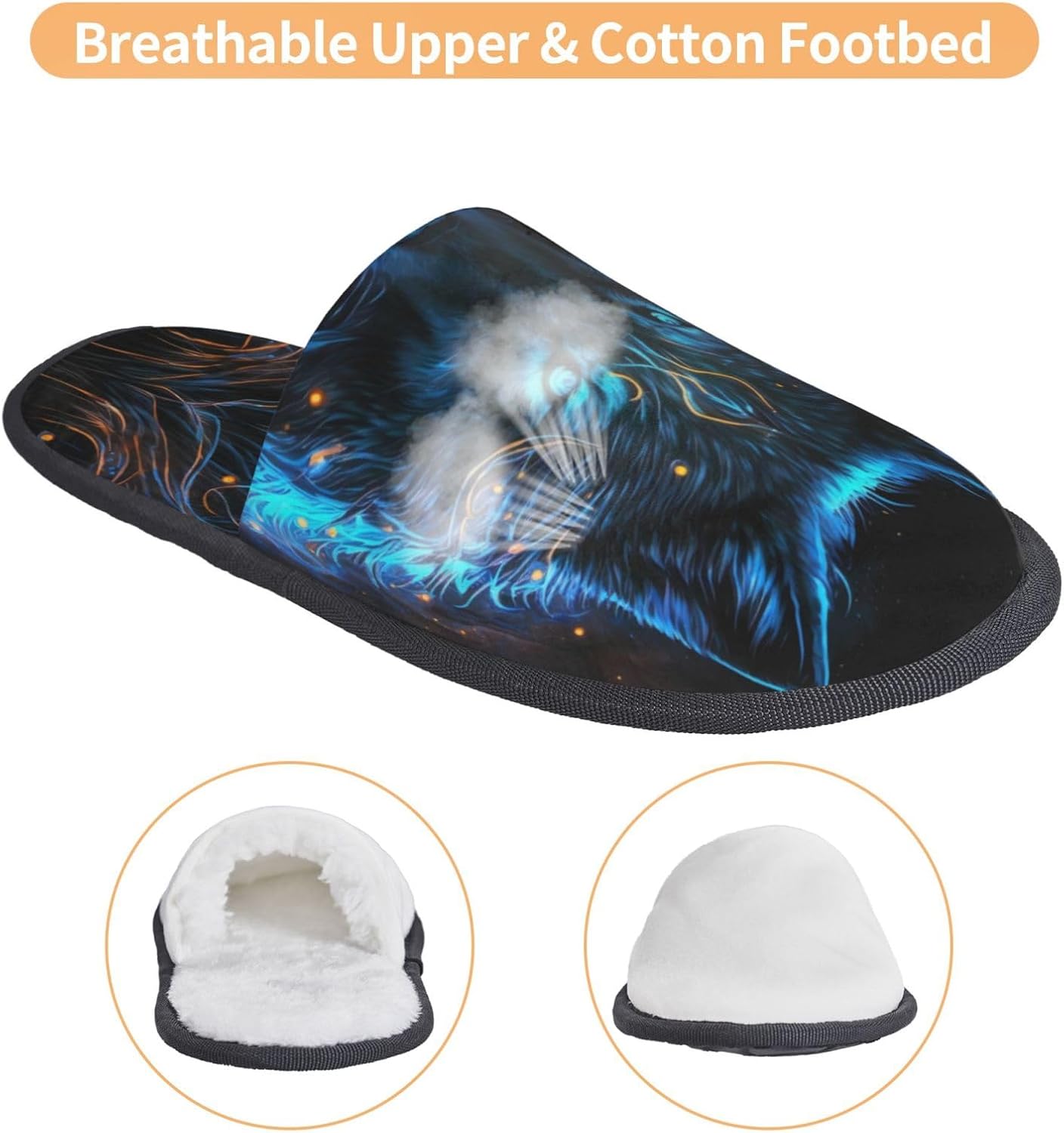 Cool Blue Light Wolf Print Wom - огляд і ціна Outdoor Lighting On House