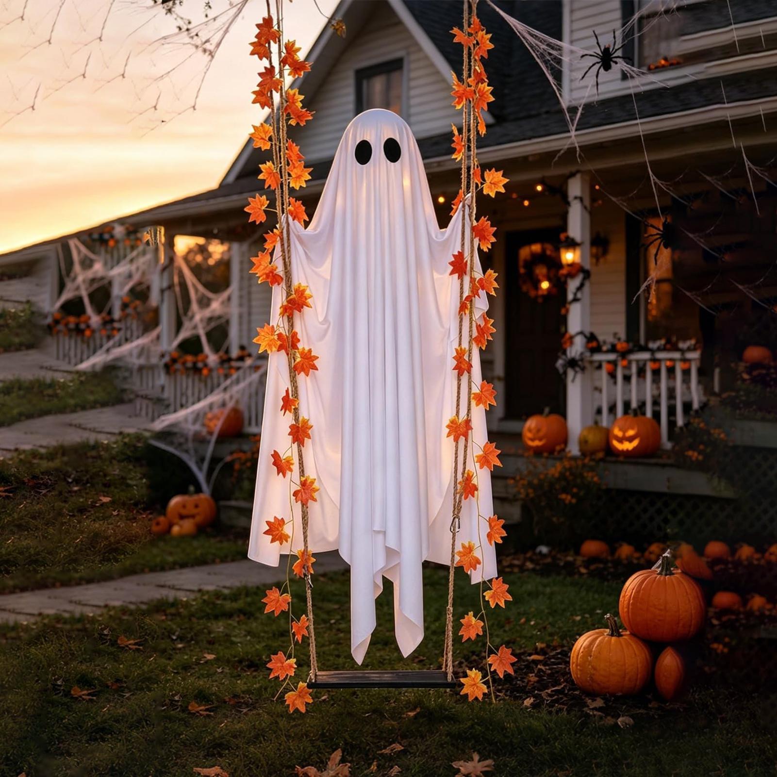 Swinging Ghost Light Up Spooky - огляд і ціна Outdoor Lighting Tree