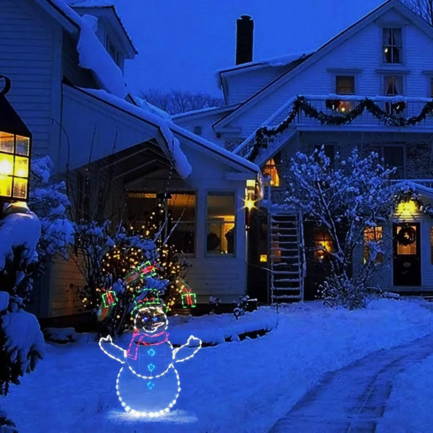 Animated Snowball Light LED Gl - огляд і ціна Outdoor Lighting On House