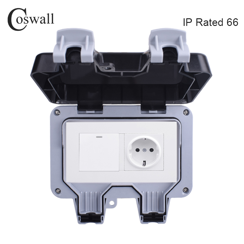 Coswall IP66 Weatherproof Wate - огляд і ціна Outdoor Lighting Switch