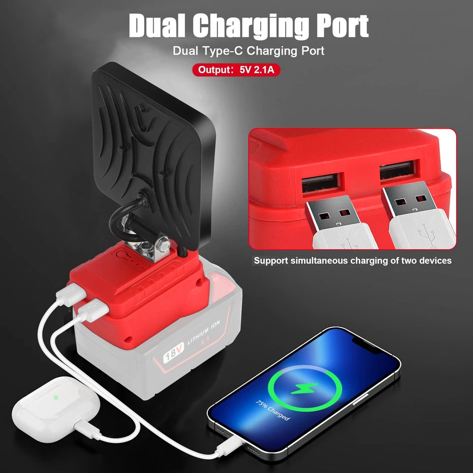 4IN Portable Cordless LED Work - огляд і ціна Outdoor Lighting Milwaukee