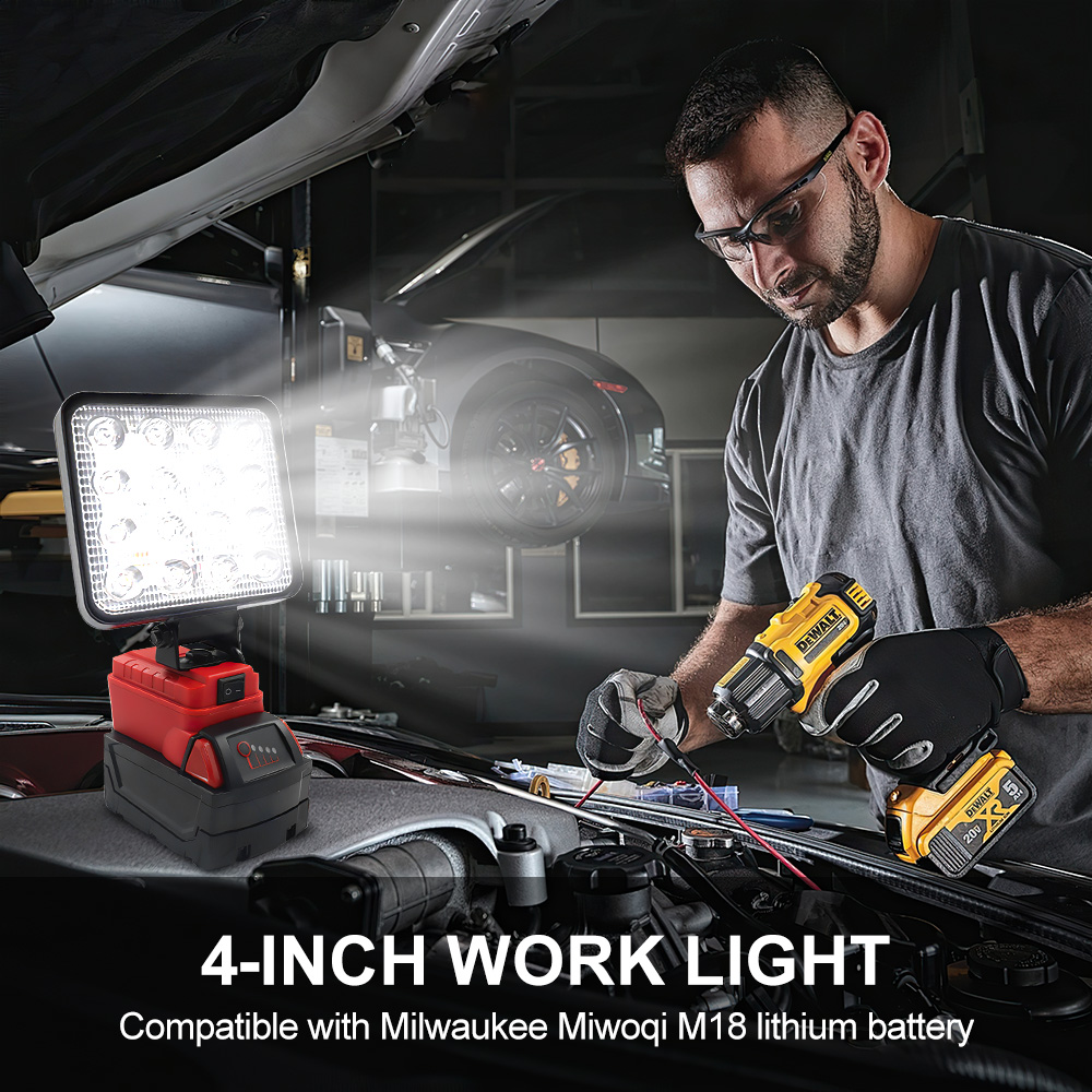 4IN Portable Cordless LED Work - огляд і ціна Outdoor Lighting Milwaukee