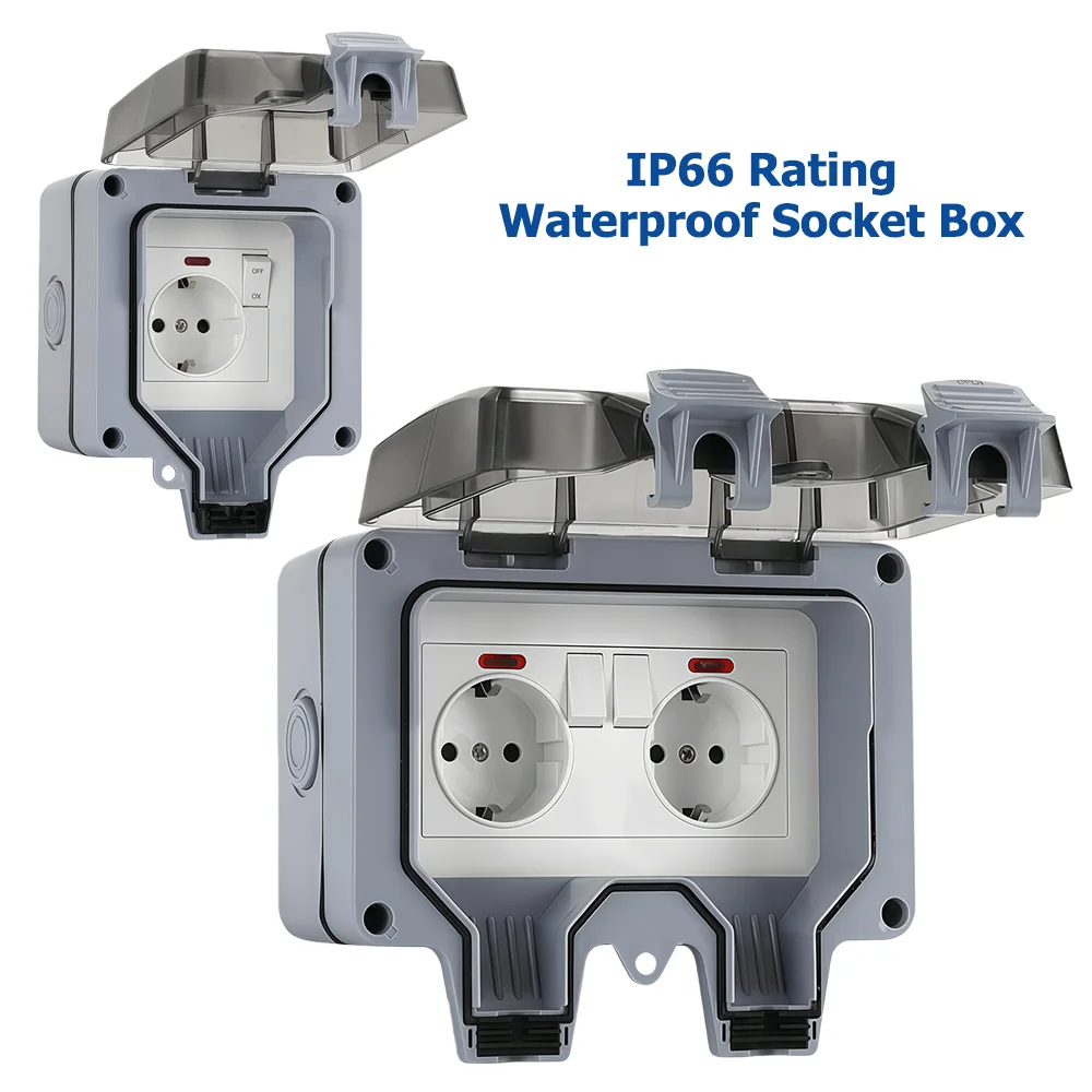 European-Style Outdoor Socket  - огляд і ціна Outdoor Lighting Switch