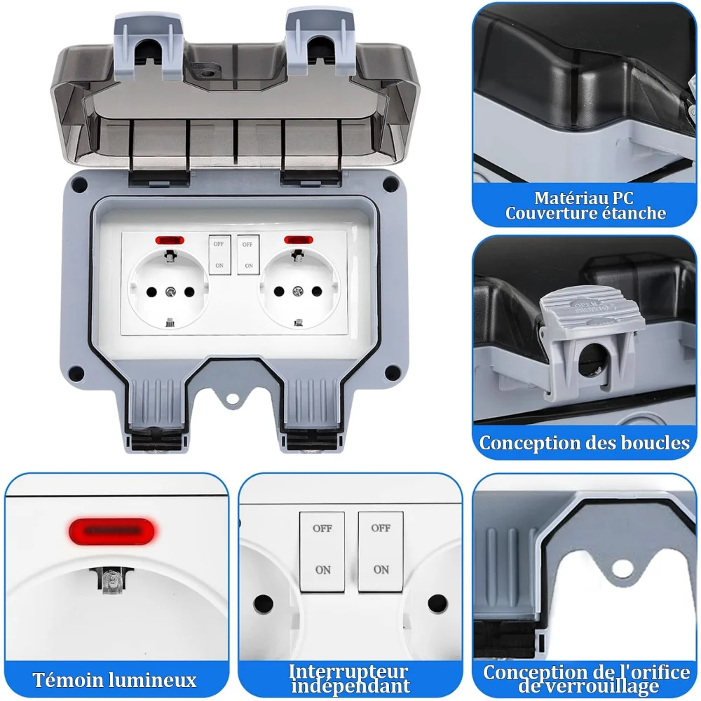 European-Style Outdoor Socket  - огляд і ціна Outdoor Lighting Switch