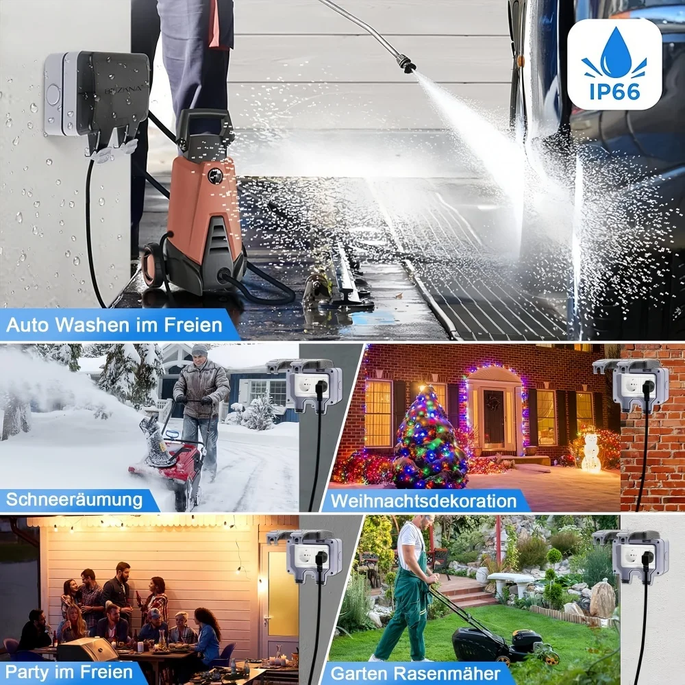European-Style Outdoor Socket  - огляд і ціна Outdoor Lighting Switch
