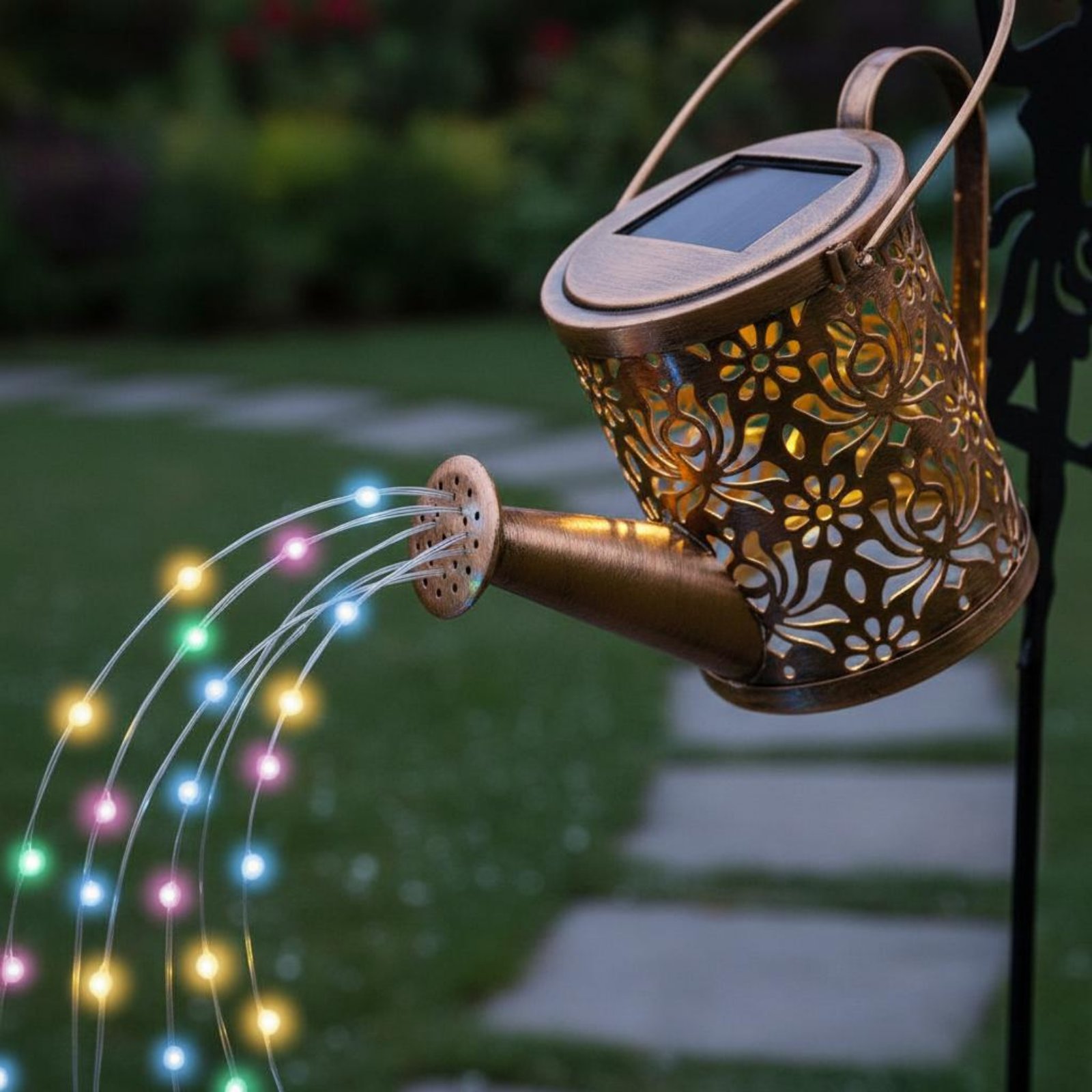 Solar Fairy Watering Can Light - огляд і ціна Outdoor Lighting For Patio