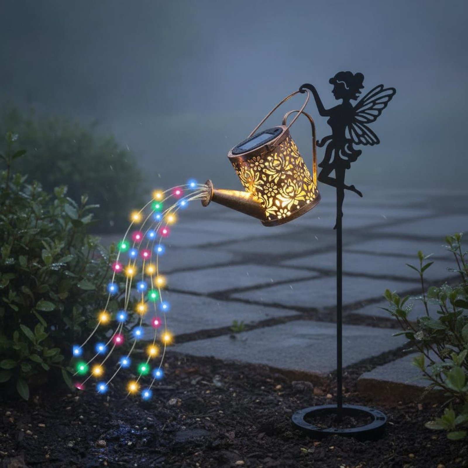 Solar Fairy Watering Can Light - огляд і ціна Outdoor Lighting For Patio