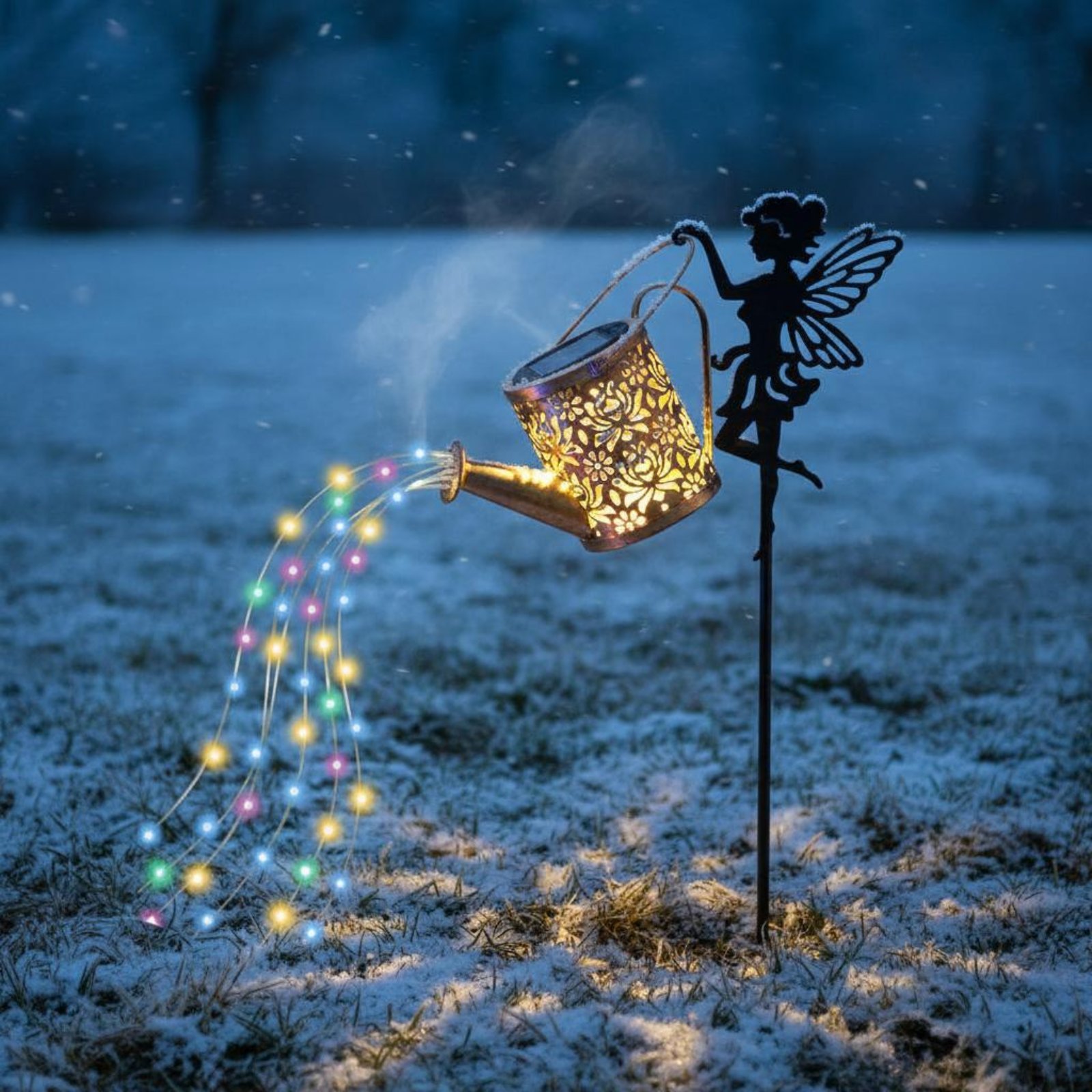 Solar Fairy Watering Can Light - огляд і ціна Outdoor Lighting For Patio