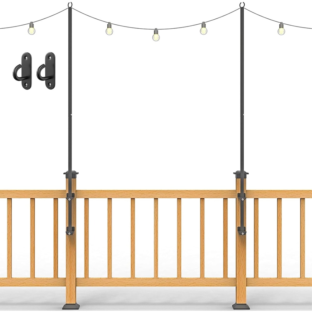 2 pack string light poles - st - огляд і ціна Outdoor Lighting Garden