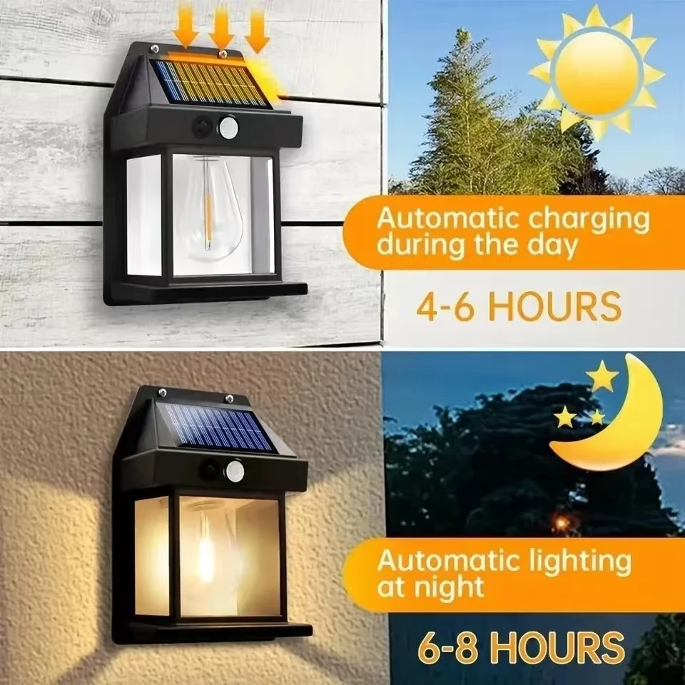 Outdoor Solar Tungsten Wall Li - огляд і ціна Outdoor Lighting Garage