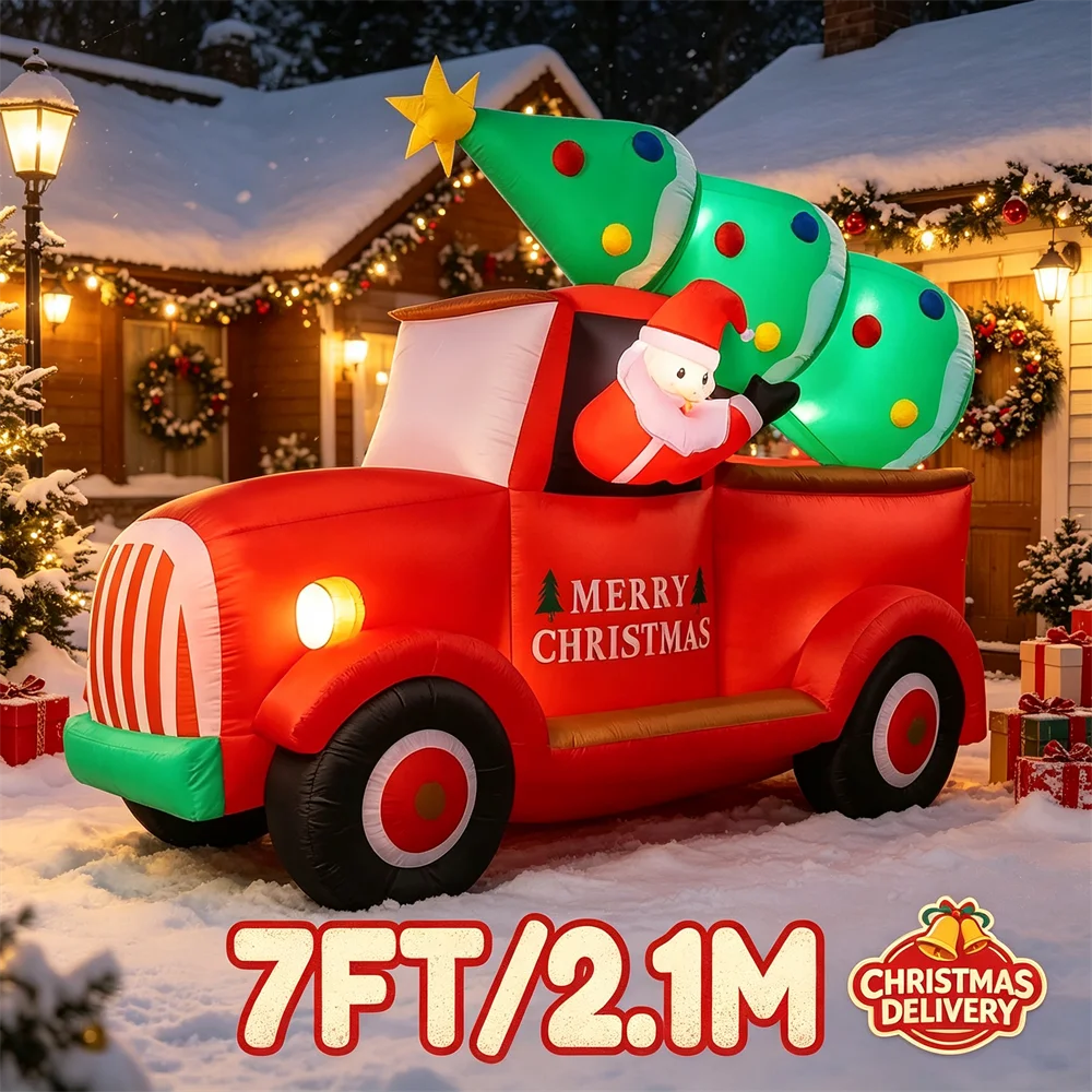 7FT Light Up Christmas Inflata - огляд і ціна Outdoor Lighting Tree