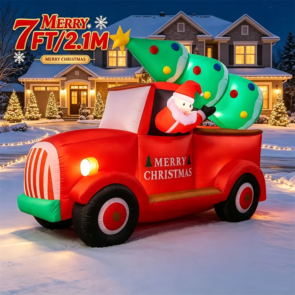 7FT Light Up Christmas Inflata - огляд і ціна Outdoor Lighting Tree