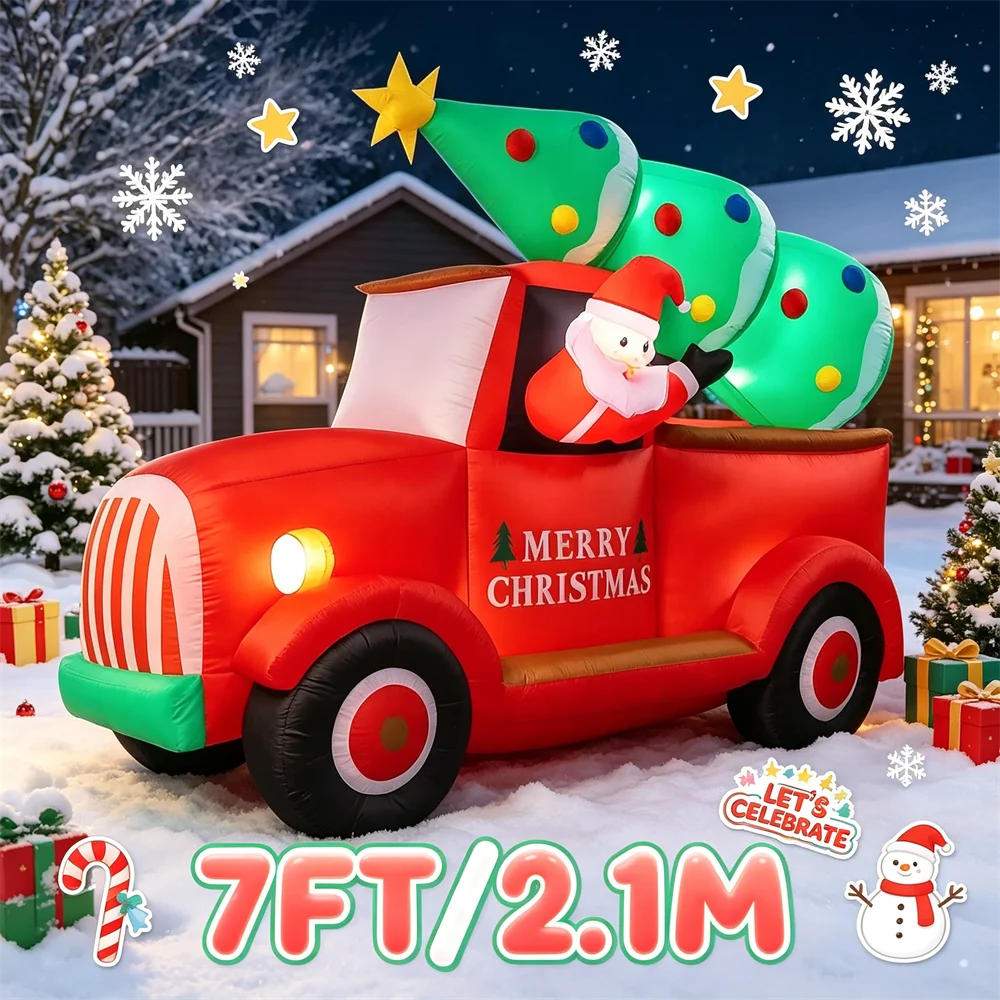 7FT Light Up Christmas Inflata - огляд і ціна Outdoor Lighting Tree
