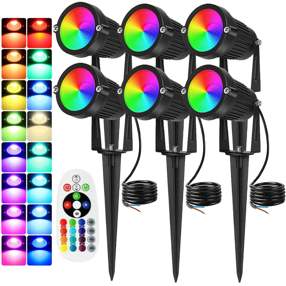 RGBW Landscape Lighting 10W wi - огляд і ціна Outdoor Lighting Garden