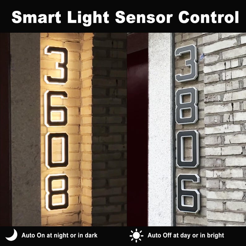 Solar LED House Number Sign Wa - огляд і ціна Outdoor Lighting On House