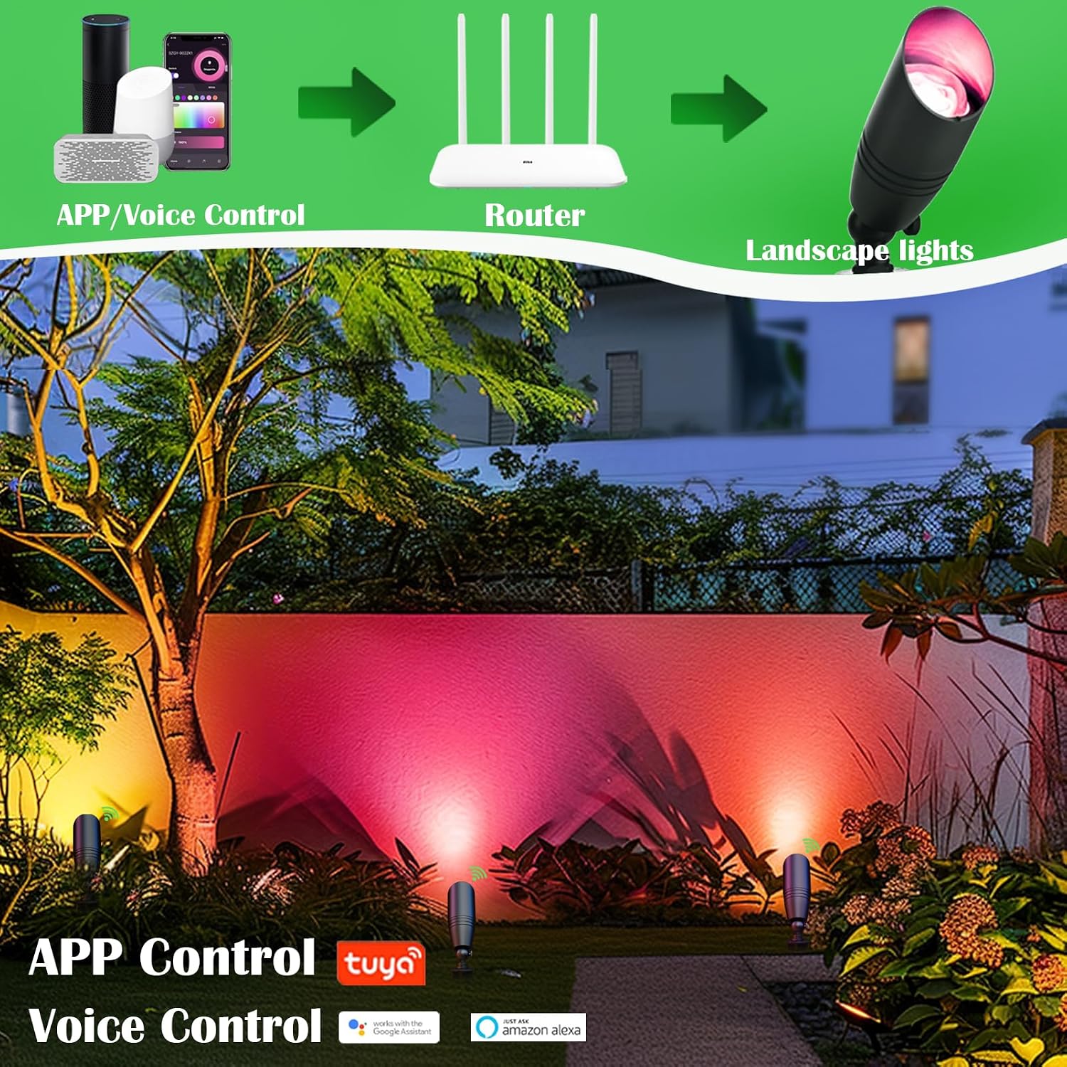 RGB Low Voltage Landscape Ligh - огляд і ціна Outdoor Lighting Kits Low Voltage