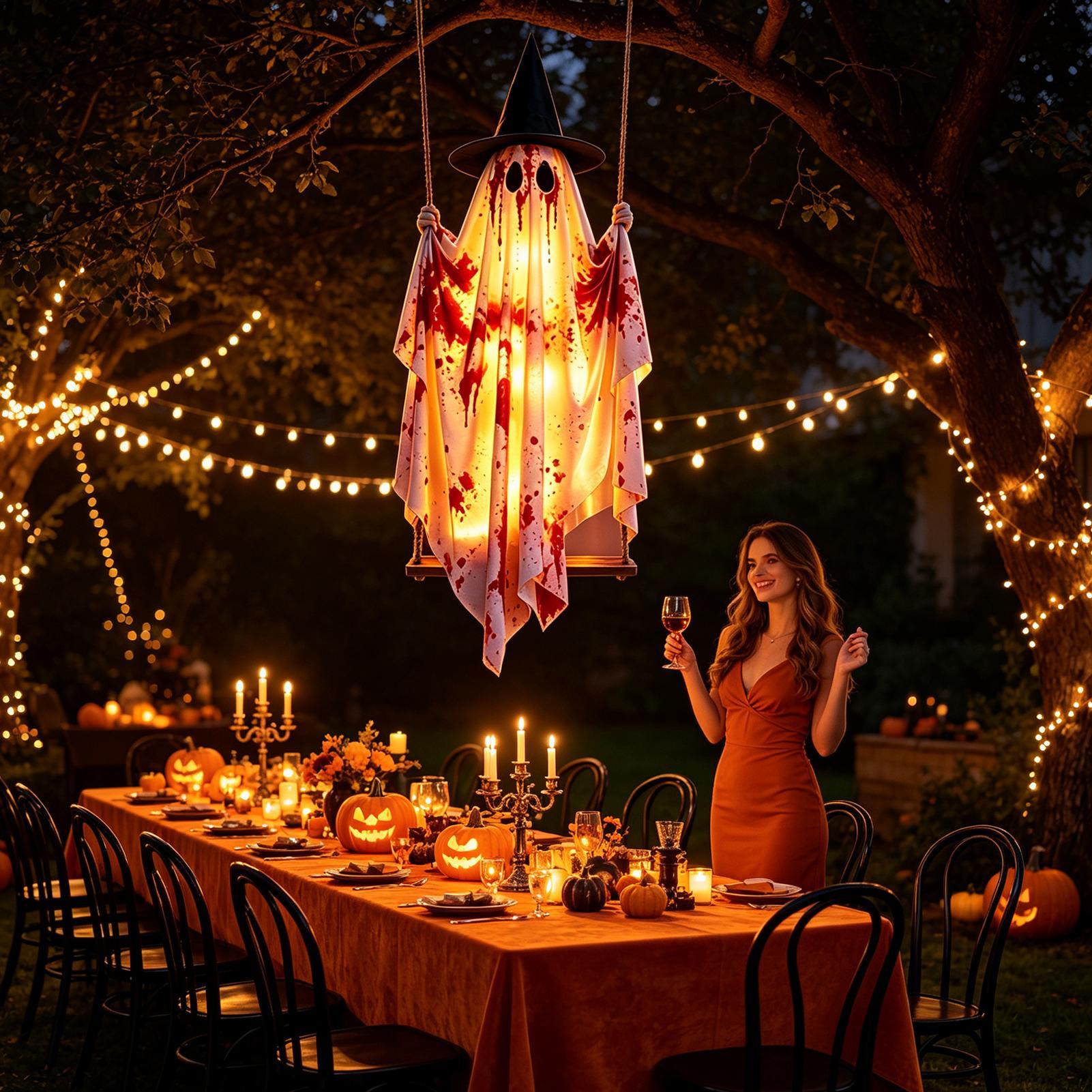 Outdoor Halloween Ghost with R - огляд і ціна Outdoor Lighting Tree