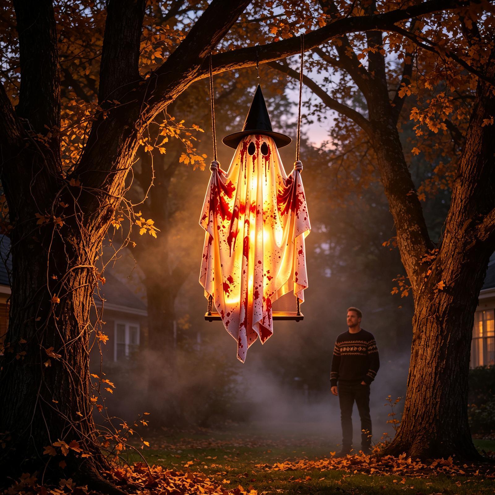 Outdoor Halloween Ghost with R - огляд і ціна Outdoor Lighting Tree