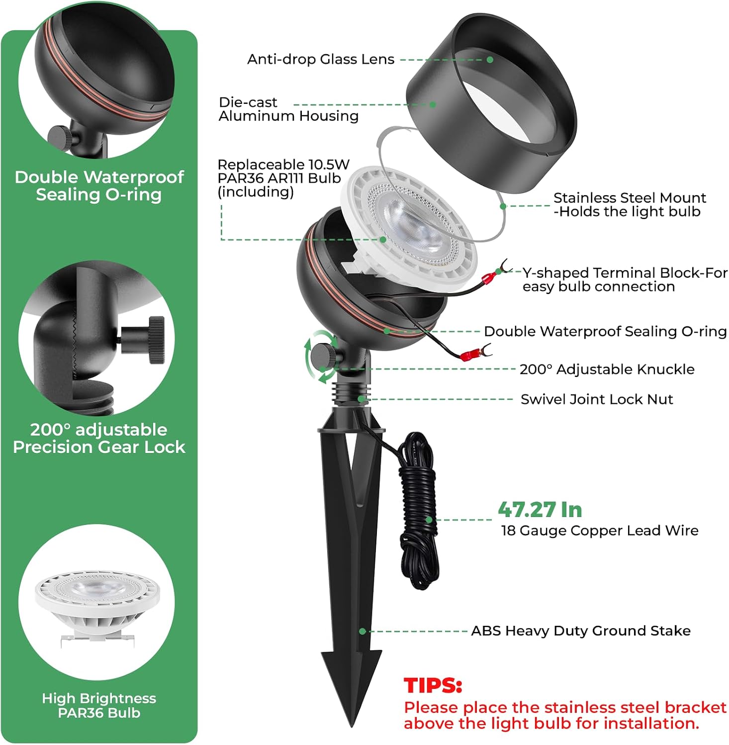 Low Voltage Landscape Led Floo - огляд і ціна Outdoor Lighting Tree