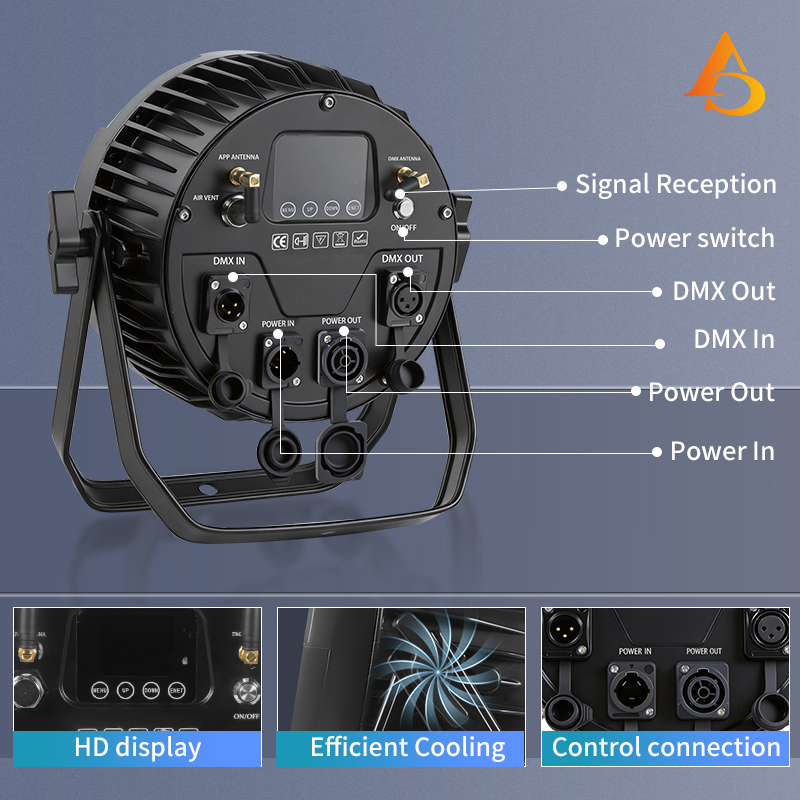 IP65 Waterproof 12X18W 6in1 Ba - огляд і ціна Outdoor Lighting On House