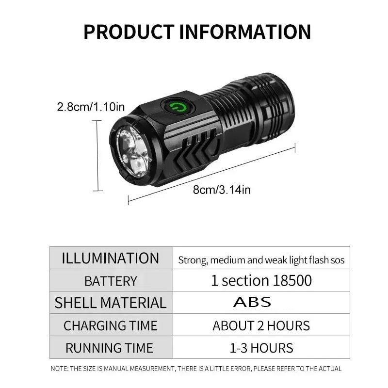 Mini 3LED Flashlight With Pen  - огляд і ціна Outdoor Lighting Bollards