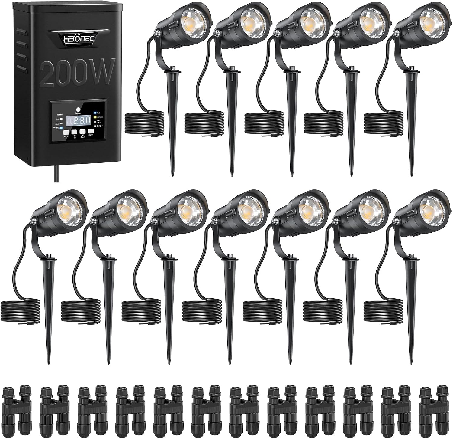12W Landscape Lighting Kit 200 - огляд і ціна Outdoor Lighting Kits Low Voltage