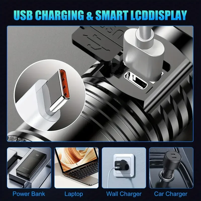 Tactical LED Flashlight 2000LM - огляд і ціна Outdoor Lighting Bollards