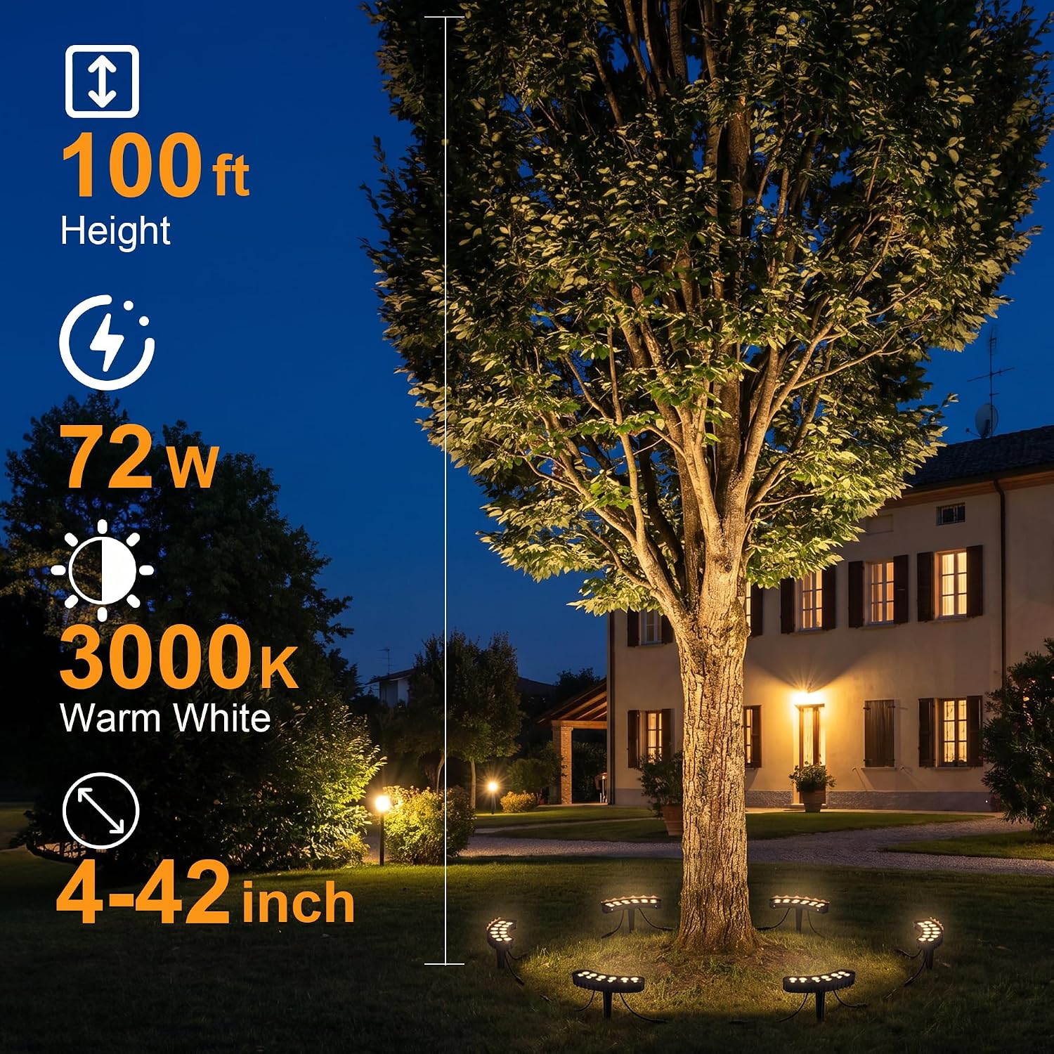 Outdoor Ring Tree Lights 6 Pac - огляд і ціна Outdoor Lighting Tree