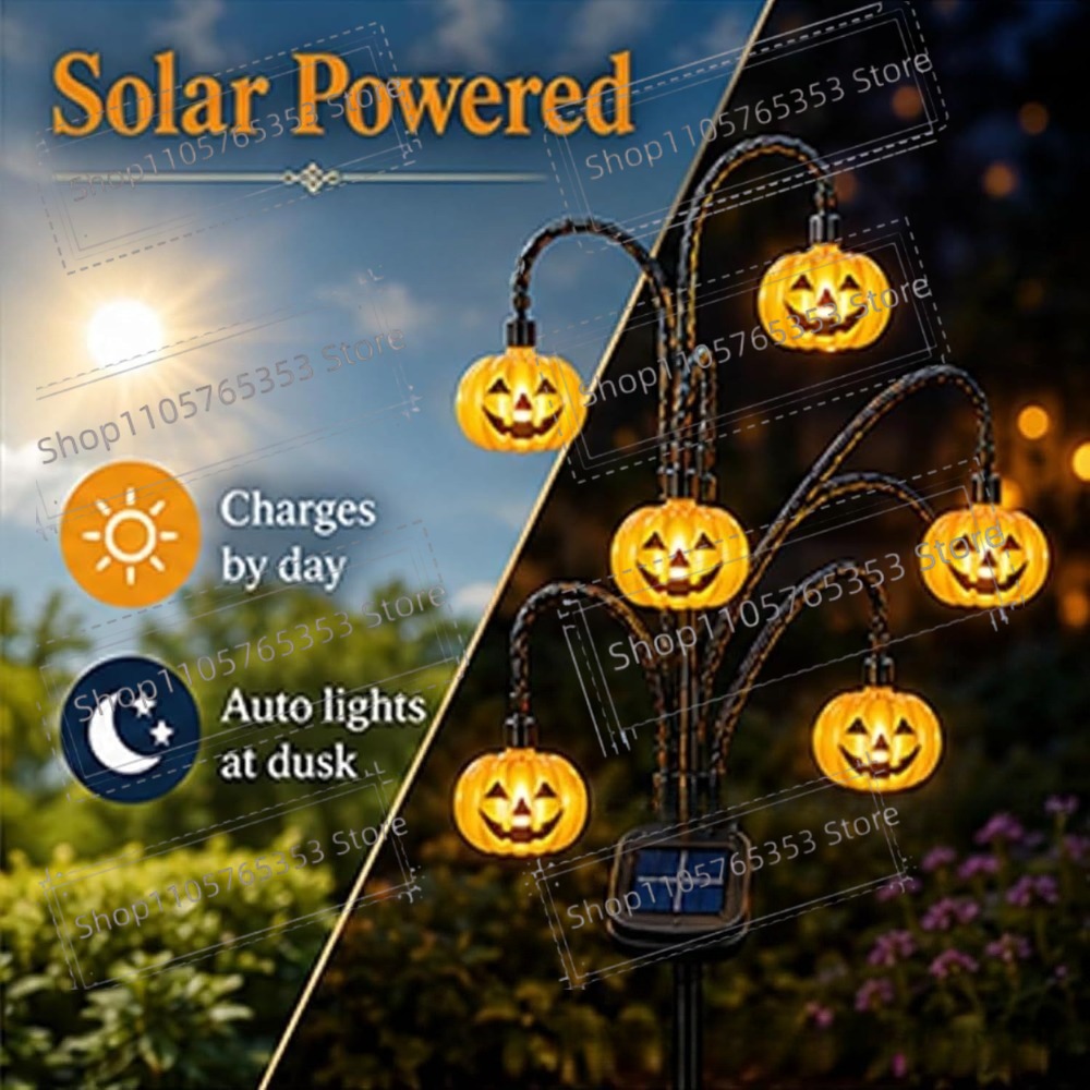 Halloween Solar Lantern Outdoo - огляд і ціна Outdoor Lighting Tree