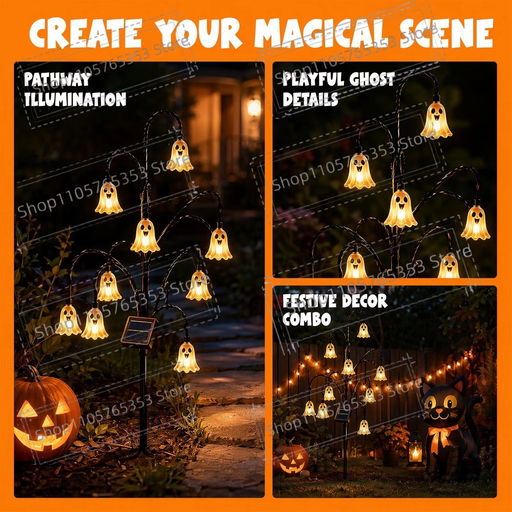 Halloween Solar Lantern Outdoo - огляд і ціна Outdoor Lighting Tree